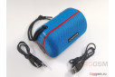 Колонка портативная (Bluetooth+AUX+MicroSD+FM+USB) (синяя) Hopestar, T6 MINI