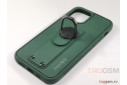 Задняя накладка для iPhone 12 / 12 Pro (с держателем под палец, зеленая) Faison