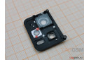 Стекло задней камеры для Xiaomi Redmi Note 12 Pro Plus в рамке (серебро)