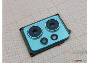 Стекло задней камеры для Xiaomi Redmi Note 12 4G в рамке (зеленый)
