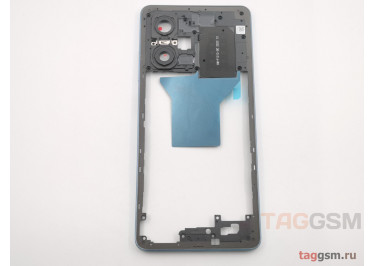 Средняя часть корпуса для Xiaomi Poco X5 Pro / Note 12 Pro 5G (синий)