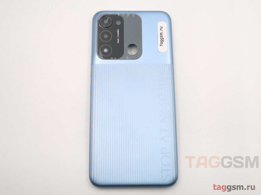 Задняя крышка для Tecno Spark GO (2022) (серебро)