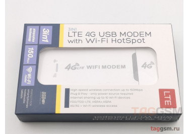 Портативный USB модем 4G LTE / Wi-Fi роутер