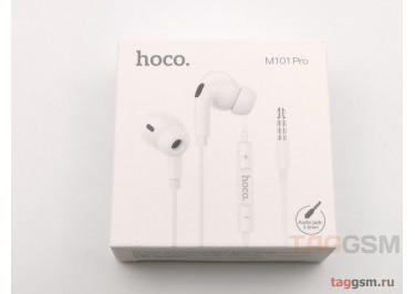 Наушники внутриканальные с микрофоном HOCO M101 Pro (Jack 3.5mm), белые