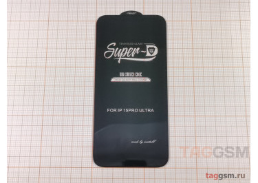 Пленка / стекло на дисплей для iPhone 15 Pro Max (Gorilla Glass) SUPER-D 5D (черный) Mietubl