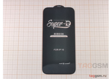 Пленка / стекло на дисплей для iPhone 15 (Gorilla Glass) SUPER-D 5D (черный) Mietubl