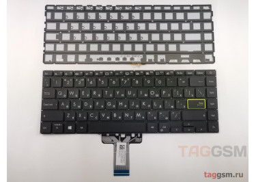 Клавиатура для ноутбука Asus VivoBook 14 K413JA (черный) с подсветкой