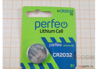 Спецэлемент CR2032-5BL (батарейка Li, 3V) Perfeo