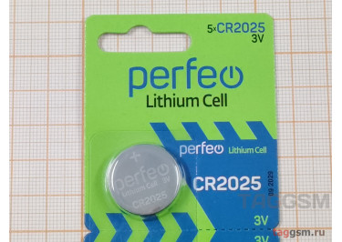 Спецэлемент CR2025-5BL (батарейка Li, 3V) Perfeo