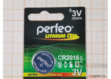 Спецэлемент CR2016-5BL (батарейка Li, 3V) Perfeo