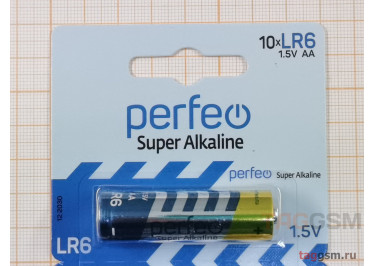 Элементы питания LR6-2BL (батарейка,1.5В) Perfeo Super Alkaline