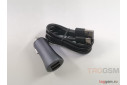 Автомобильное зарядное устройство (Simple series 2USB, 3A, 40W + кабель USB-Type-C) (CCJDZ-U) серый, Baseus
