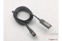 USB для iPhone 7 / iPhone 6 / iPhone 5 / iPad4 / iPad Mini / iPod Nano, (AC-16) ASPOR (1,2м) (черный)
