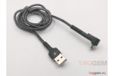 Кабель USB - micro USB (A185) ASPOR (1м) (черный / серебро)