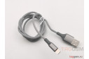 USB для iPhone 7 / iPhone 6 / iPhone 5 / iPad4 / iPad Mini / iPod Nano, (AC-12) ASPOR (1,2м) (серый)