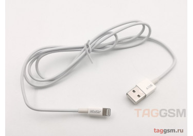 USB для iPhone 7 / iPhone 6 / iPhone 5 / iPad4 / iPad Mini / iPod Nano, (A106) ASPOR (1,2м) (белый)