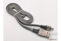 USB для iPhone 7 / iPhone 6 / iPhone 5 / iPad4 / iPad Mini / iPod Nano, (A159) ASPOR (1,2м) (серый)