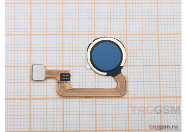 Шлейф для Xiaomi Redmi 12С + сканер отпечатка пальца (синий)