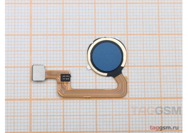Шлейф для Xiaomi Redmi 12C + сканер отпечатка пальца (синий)