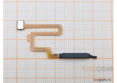 Шлейф для Xiaomi Poco X4 Pro 5G + сканер отпечатка пальца (черный)