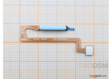 Шлейф для Xiaomi Poco X5 + сканер отпечатка пальца (синий)
