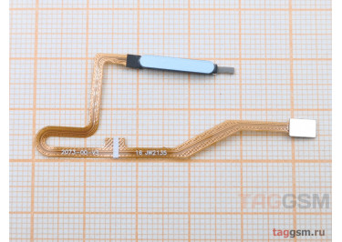 Шлейф для Xiaomi Poco X4 GT + сканер отпечатка пальца (синий)
