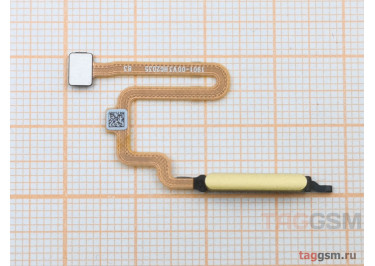 Шлейф для Xiaomi Poco M4 Pro 5G + сканер отпечатка пальца (желтый)