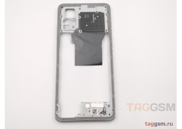 Средняя часть корпуса для Xiaomi Redmi Note 12 Pro 4G (серебро)