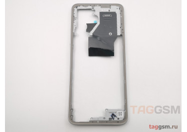Средняя часть корпуса для Xiaomi Redmi 12 (серебро)
