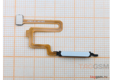 Шлейф для Xiaomi Redmi Note 12 Pro 4G + сканер отпечатка пальца (серебро)