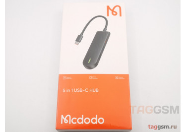 USB Type-C HUB 5 в 1 (Разъемы 2xUSB 2.0; 1xUSB 3.0; Картридер MicroSD, SD) (черный) (HU-1430) Mcdodo