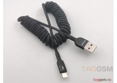 Кабель USB - Lightning, Data Coiled Cable, 2A, 1.8m, (черный) (CA-6410) Mcdodo