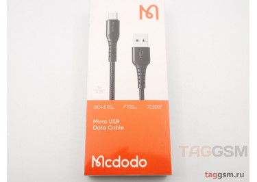 Кабель USB - Micro USB, Data Cable, QC4,0, 3A, 1m, (черный) (CA-2281) Mcdodo