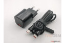 Блок питания USB (сеть) PD20W Fast Charger Kit (USB-C) + (кабель Type-C - Type-C, 36W, 3A, 1.2m) (черный) (CH-4044) Mcdodo
