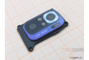Стекло задней камеры для Xiaomi Redmi Note 10 4G / Note 10s 4G в рамке (синий)