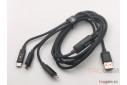 Кабель USB 3 в 1 - Lightning / Type-C / Micro USB, 3A, 1.2m (черный) (CA-5790) Mcdodo