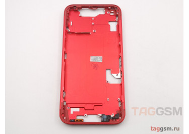 Средняя часть корпуса для iPhone 14 (красный), ориг