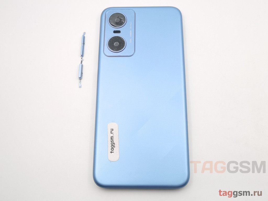 Задняя крышка для Tecno POP 6 Pro (синий)