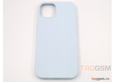Задняя накладка для iPhone 13 (силикон, светло-голубая (Full Case))