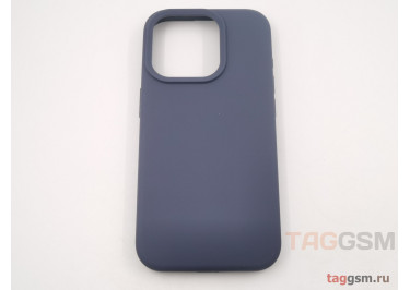 Задняя накладка для iPhone 15 Pro (силикон, темно-синяя (Full Case))