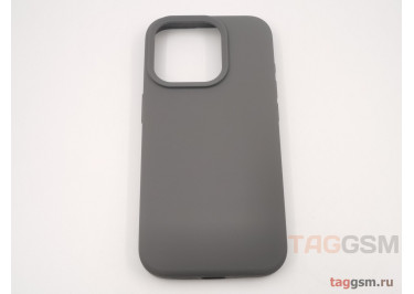 Задняя накладка для iPhone 15 Pro (силикон, угольно-серая (Full Case))