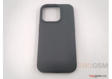 Задняя накладка для iPhone 15 Pro (силикон, черная (Full Case))