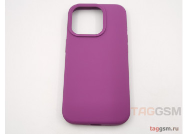 Задняя накладка для iPhone 15 Pro (силикон, фиолетовая (Full Case))