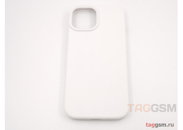 Задняя накладка для iPhone 15 (силикон, белая (Full Case))