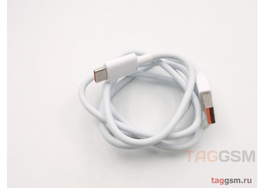 Кабель USB - Type-C (в коробке) (1м) белый, Fast Charger Data Cable (6A), для Xiaomi
