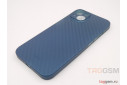 Задняя накладка для iPhone 13 (карбон, ультратонкая, с защитой камеры, защита от отпечатков пальцев), синяя (Air Carbon) (Full Case)) KZDOO