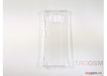 Задняя накладка для Xiaomi Poco X3 NFC /  X3 Pro (силикон, прозрачная (Full TPU Case)) Armor series
