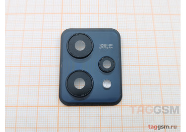 Стекло задней камеры для Realme 9 4G (RMX3521) в рамке (черный)