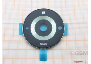 Стекло задней камеры для Realme 11 Pro Plus 5G (RMX3741) в рамке (зеленый)