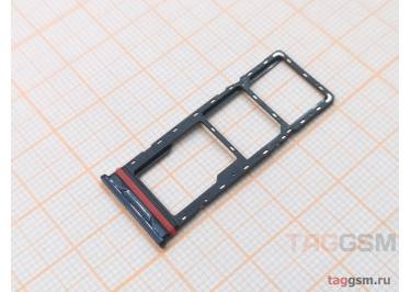 Держатель сим для Infinix Smart 6 Plus (X6823C) (черный)